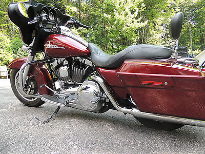 Harley-Davidson : Touring 2008 street glide crimson red 15 300 miles