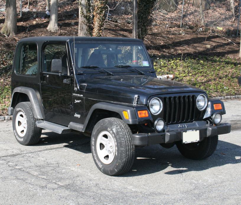 Jeep : Wrangler 2002 jeep wrangler 2 door black soft top hard top automatic a c