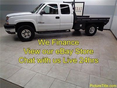 Chevrolet : Silverado 2500 LS 4WD Ext Cab 04 silverado 2500 x cab 4 x 4 duramax diesel allison flat bed we finance texas