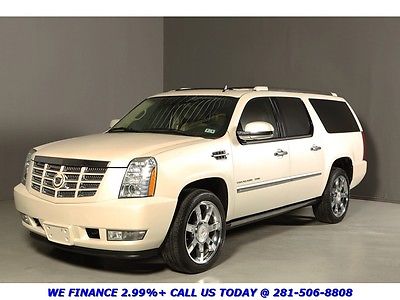 Cadillac : Other Premium ESV NAV DUAL-DVD PEARL WHITE TAN XENONS ! ESV NAV SUNROOF LEATHER BLINDSPOT REARCAM 8-PASS PWRBOARDS PEARL 22