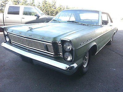 Ford : Galaxie Base 1965 ford galaxie 500 fastback big block automatic original green complete