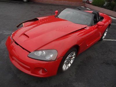 Dodge : Viper SRT10 2003 dodge viper srt 10 repairable salvage wrecked damaged fixable save project