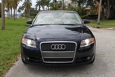 Audi : A4 Cabriolet Convertible 2-Door Awesome Deep Blue Cabriolet with tan leather interior