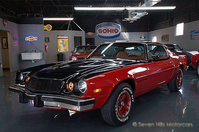Chevrolet : Camaro LOW MILES 4 speed rally sport rs red black red 350 ci beautiful condition