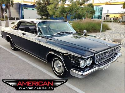 Chrysler : 300 Series Hard Top coupe Clean and Solid 1964 Chrysler 300 Low Mileage 383 Automatic Black