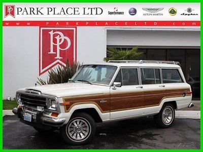 Jeep : Wagoneer 1986 jeep grand wagoneer 4 dr 4 wd great condition white over tan