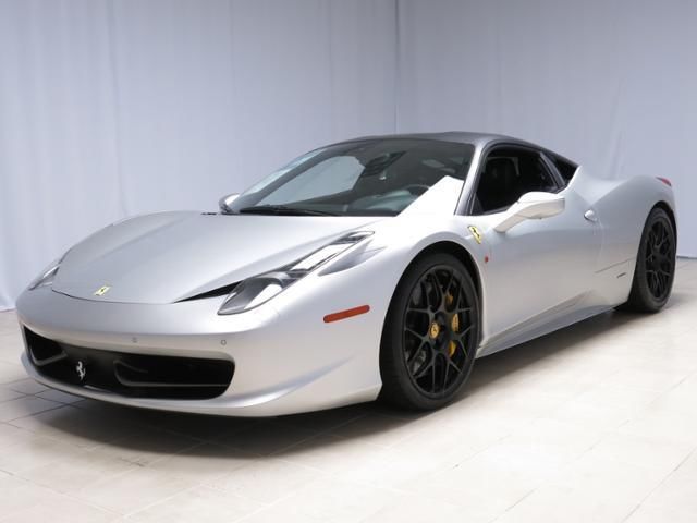 Ferrari : Other 2dr Cpe 2011 ferrari 458 italia silver over black great options and serviced to date