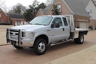 Ford : F-350 XLT Extended Cab 4WD Flat Bed Perfect Carfax Powerstroke Diesel 4WD  Flat Bed  New Tires  XLT Pkg
