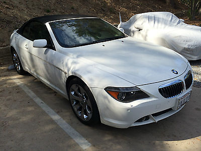 BMW : 6-Series Fully Loaded Convertible 2-Door STUNNING 2005 BMW 645Ci White W/Tan Leather Convertible 2-Door Very Low Mileage