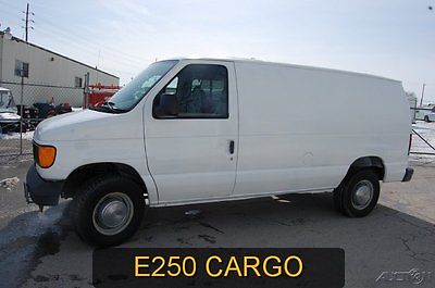 Ford : E-Series Van Commercial 2005 commercial used 4.6 l v 8 automatic white cargo work van e 250 clean 1 owner