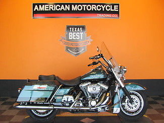 Harley-Davidson : Touring 2002 ued two tone green black harley davidson road king super low miles flhri