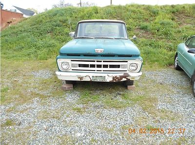 Ford : F-100 style=side 1961 f 100 truck fair condition