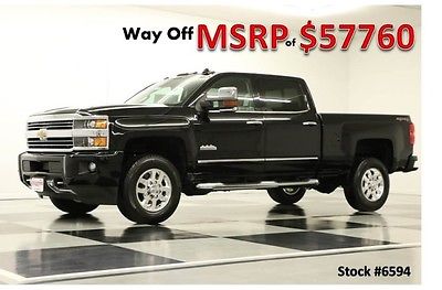 Chevrolet : Silverado 3500 HD MRSP$57760 4WD HIGH COUNTRY NAV BLACK CREW NEW NAVIGATION HEATED COOLED REAR CAMERA 3500HD BED LINER LEATHER CAB 6.0L 4x4