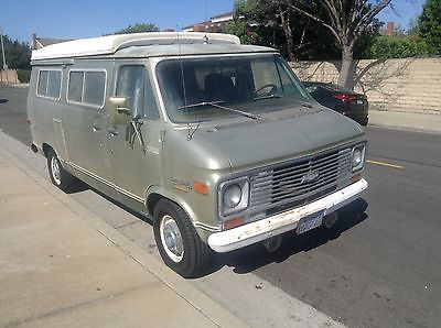 Chevrolet : Other Chinook 1972 chevrolet chinook trail wagon chevy van 20 push up top