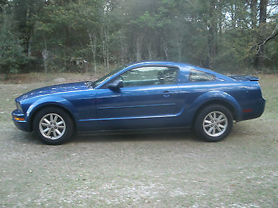 Ford : Mustang Base Coupe 2-Door 2007 ford mustang 4.0 6 cylinder metallic blue
