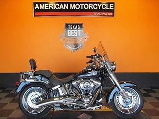 Harley-Davidson : Softail 2013 used midnight pearl harley davidson fat boy flstf low miles loaded abs