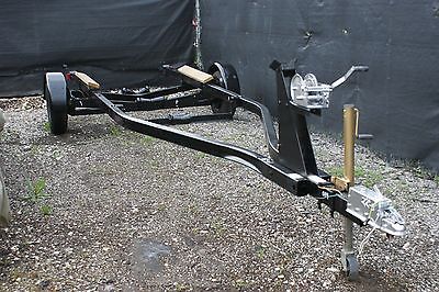 VERY CLEAN ESCORT BOAT TRAILER 18' - 20' HEAVY DUTY 3500LB AXLE boston whaler