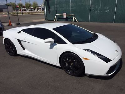 Lamborghini : Gallardo Coupe in Bianco Isis with only 12,643 miles! 2008 lamborghini gallardo low miles bianco isis white
