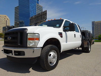 Ford : F-350 CREW CAB 4X4 DIESEL FLATBED ONE OWNER 2008 FORD F-350 DIESEL CREW CAB 4X4 FLATBED EXTRA CLEAN RUNS PERFECT