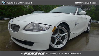 BMW : Z4 Roadster 3.0si Roadster 3.0si 2 dr Convertible Automatic Gasoline 3.0L STRAIGHT 6 Cyl WHITE