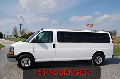 Chevrolet : Express LT 2014 lt used 6 l v 8 minivan van onstar 15 passenger extended shuttle warranty