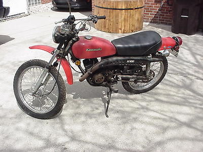 Kawasaki : Other 1976 kawasaki ke 100 mini dirt bike 2 stroke 2300 original miles enduro