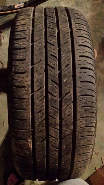 Two Continential ContiProContact SSR 225/45R17 tires, 0