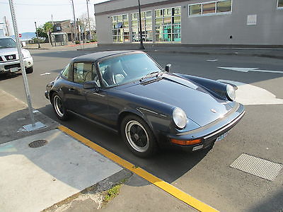 Porsche : 911 2  DOOR 1986 porsche 911 targa w 66 412 original mi metalic blue