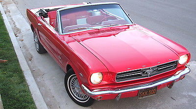 Ford : Mustang Convertible 1964 1965 ford mustang conv 289 v 8 1 st owner california blk plates 90 k miles
