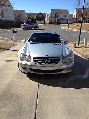 Mercedes-Benz : SL-Class convertible 2003 sl 500 low miles 43 k silver with grey int
