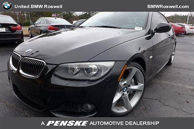 BMW : 3-Series 335i 335 i 3 series low miles 2 dr coupe automatic gasoline 3.0 l straight 6 cyl black
