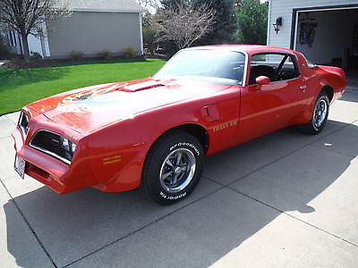 Pontiac : Trans Am TRANS AM 77 pontiac trans am 3 rd owner w 72 4 speed red turn key runs drives new