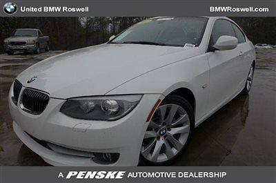 BMW : 3-Series 328i 328 i 3 series low miles 2 dr coupe automatic gasoline 3.0 l straight 6 cyl white