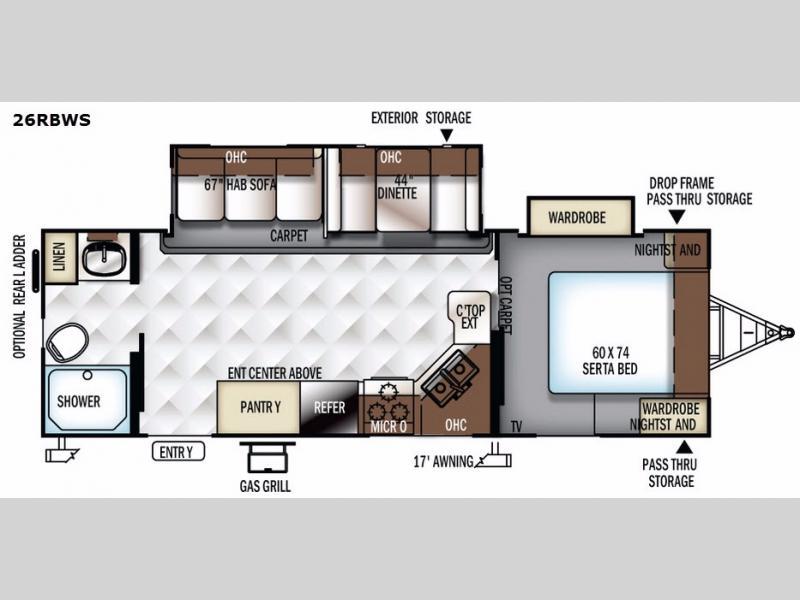 2018 Forest River Rv Flagstaff Super Lite 26RBWS