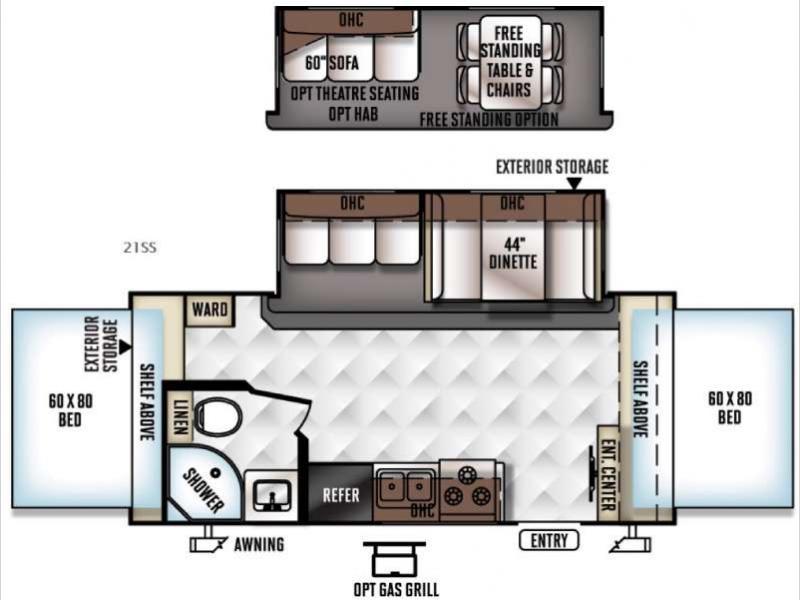 2018 Forest River Rv Rockwood Roo 21SS