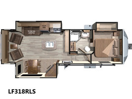 2017 Open Range Rv Light Fifth Wheel LF318RLS