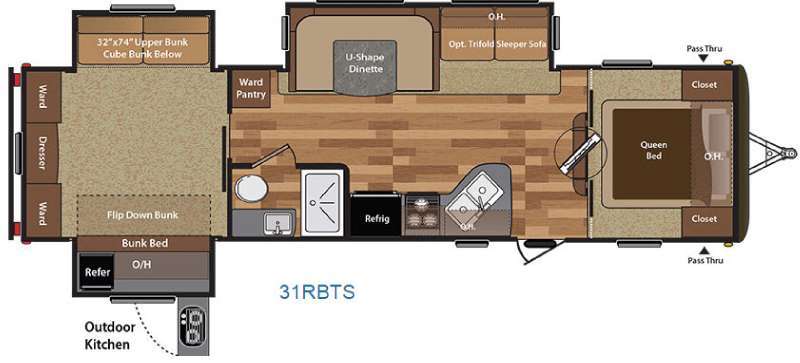 2016 Keystone Rv Hideout 31RBTS