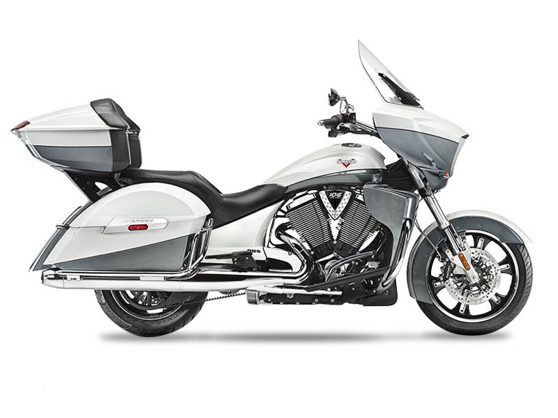 2015 Victory Cross Country Tour Two-Tone White Pearl and Gray