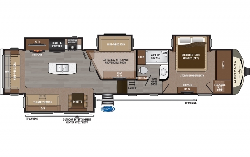 2017 Keystone Montana 3950br