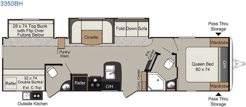 2016 Keystone Rv Passport 3350BH Grand Touring