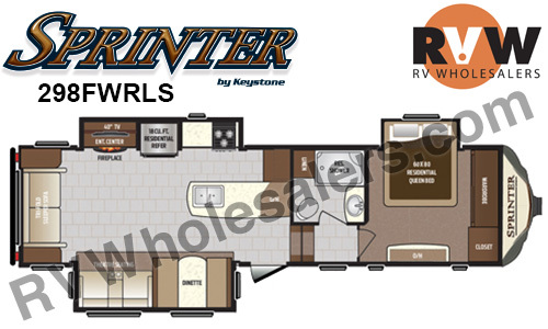 2017 Keystone Rv Sprinter 298FWRLS