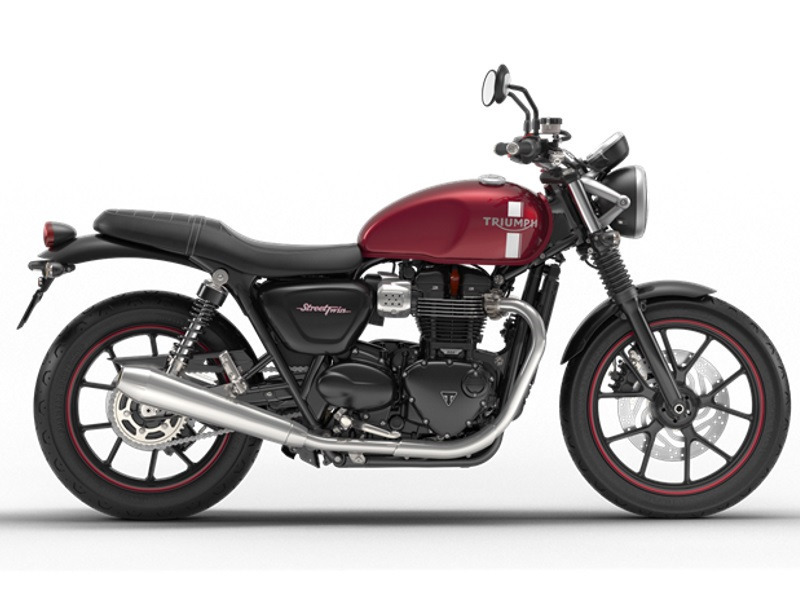 2017 Triumph Street Twin Cranberry Red