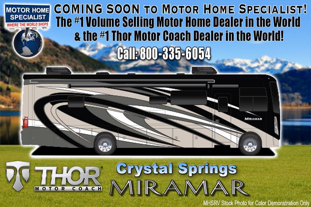 2018 Thor Motor Coach Miramar 34.2 RV for Sale at MHSRV W/FWS, King & Firepla