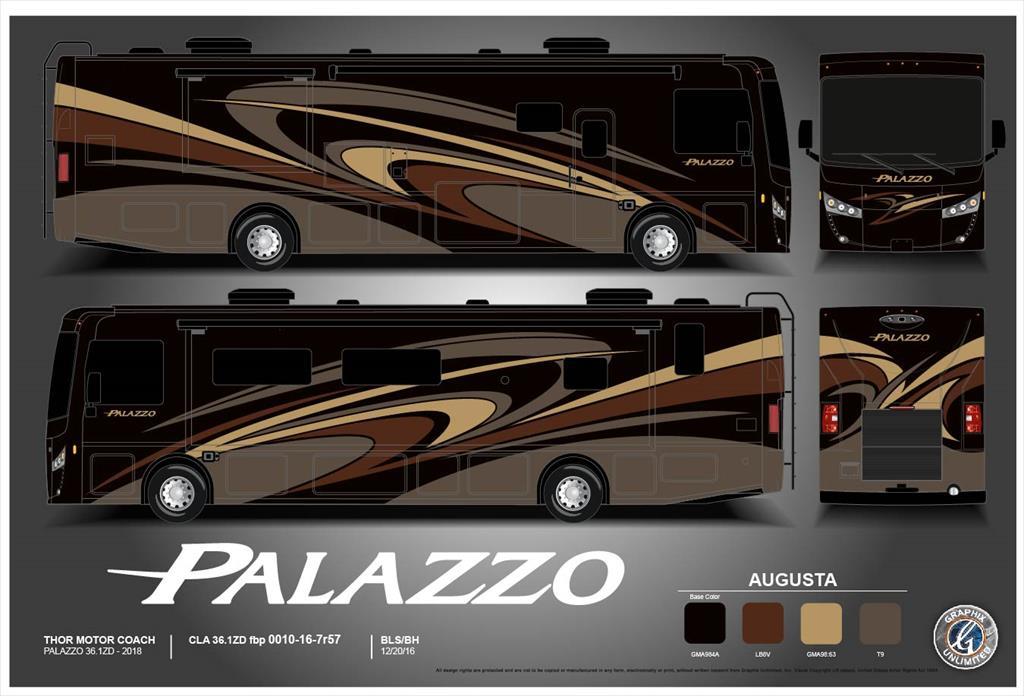 2018 Thor Motor Coach Palazzo 33.2 RV for Sale With W/D & OH L