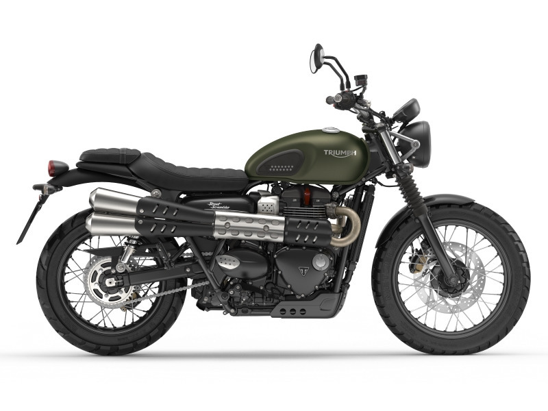 2017 Triumph Street Scrambler Matte Khaki Green