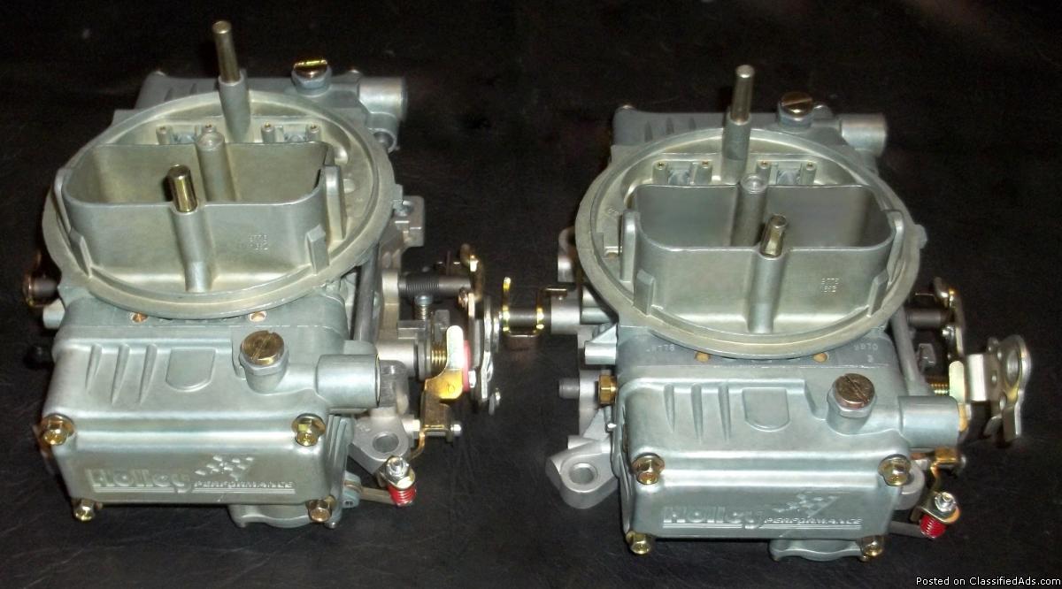 Set Of 2 Rebuilt Holley 9776 / 450 cfm Carburetors For Tunnel Ram / Dual Quad, 2