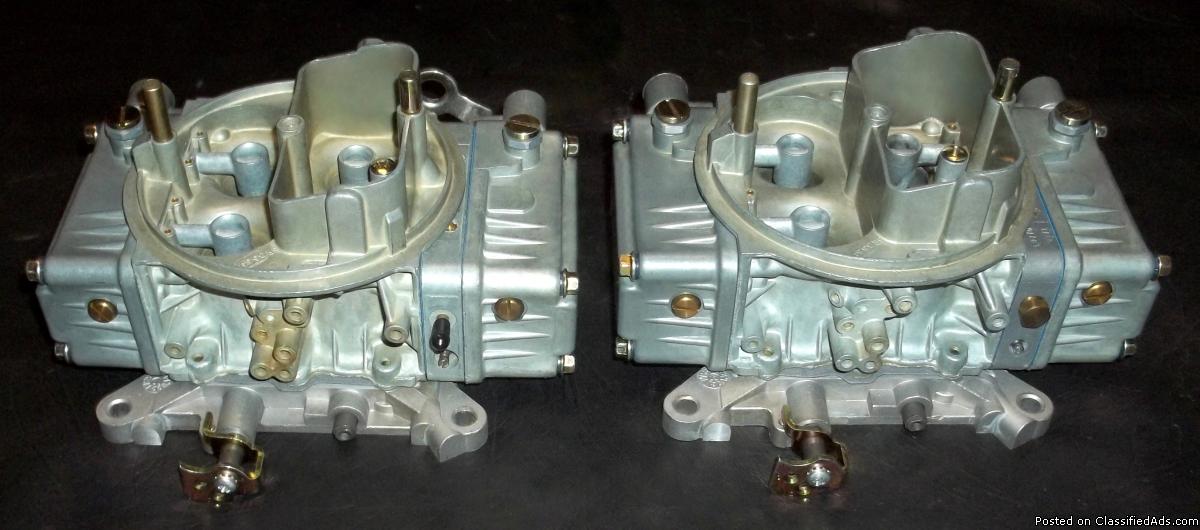 Set Of 2 Rebuilt Holley 9776 / 450 cfm Carburetors For Tunnel Ram / Dual Quad, 1