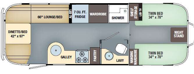 2017 Airstream Rv International Signature 27FB Twin