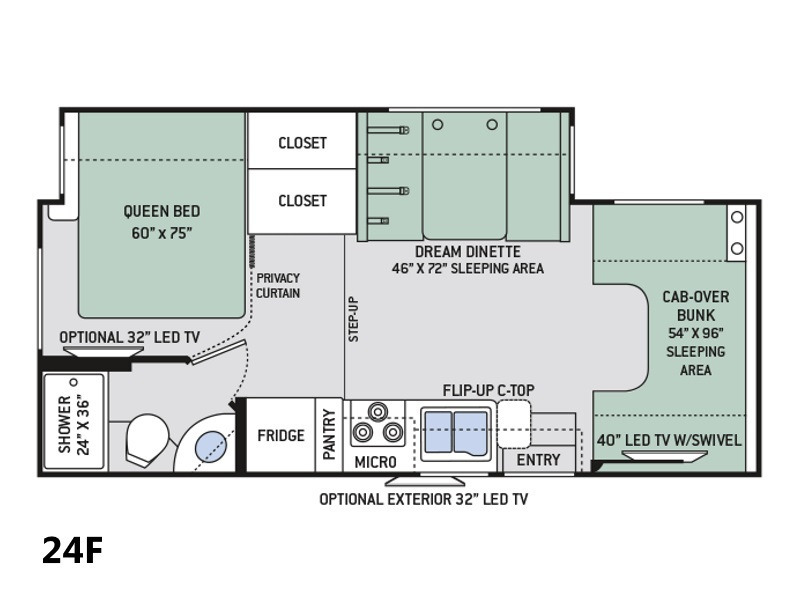 2018 Thor Motor Coach Four Winds 24F Ford