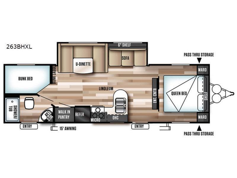 2018 Forest River Wildwood X-Lite 263BHXL